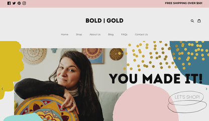 Colorful Shopify Theme | Bold and Gold