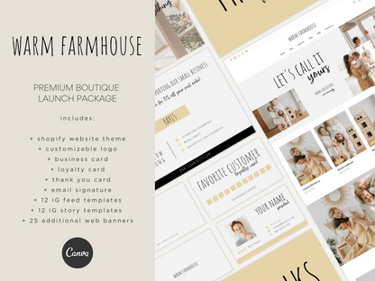 Warm Farmhouse Launch Package