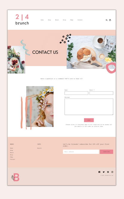 Fun Shopify Theme | Two for Brunch