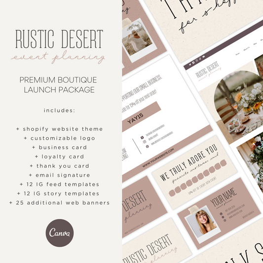 Rustic Desert Launch Package