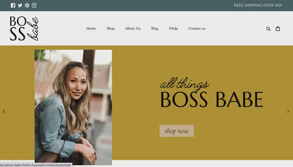 Bold Shopify Theme | Boss Babe